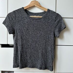 Soft Grey Crop Top